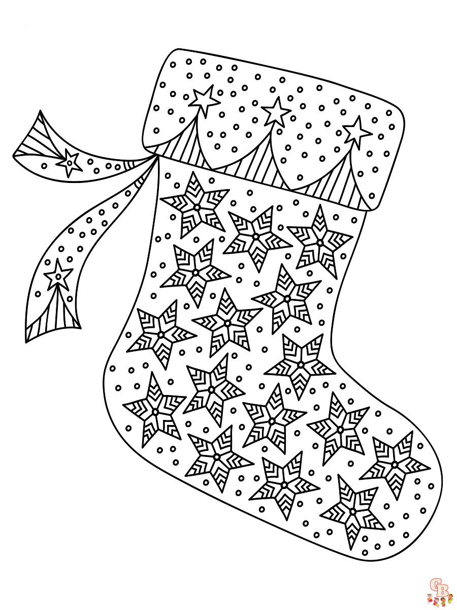 Coloriage Chaussette De Noel