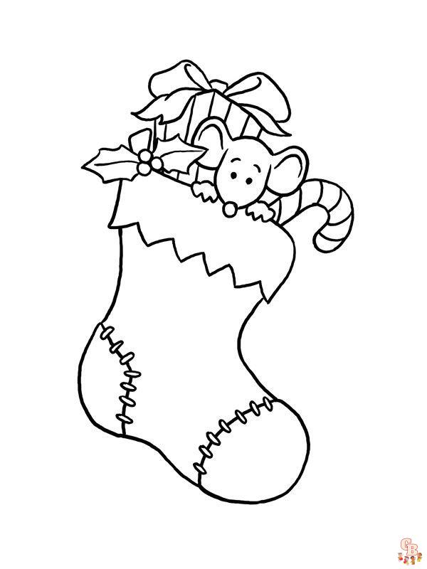 Coloriage Chaussette De Noel