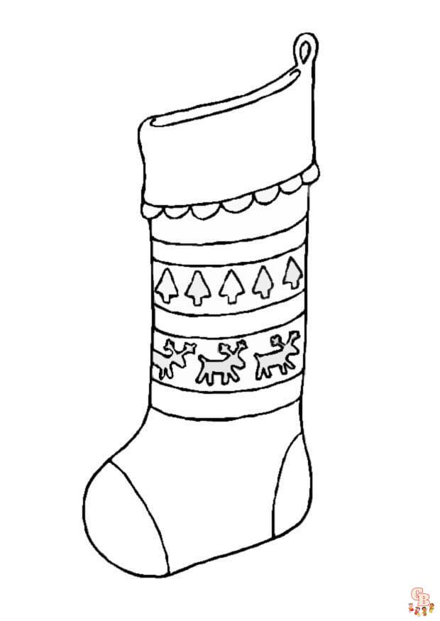 Coloriage Chaussette De Noel