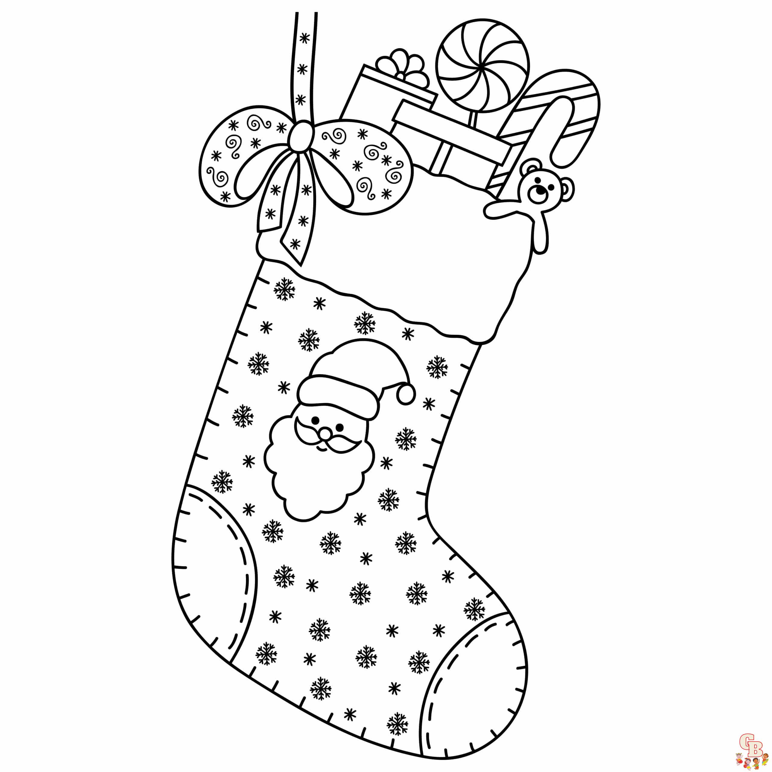 Coloriage Chaussette De Noel