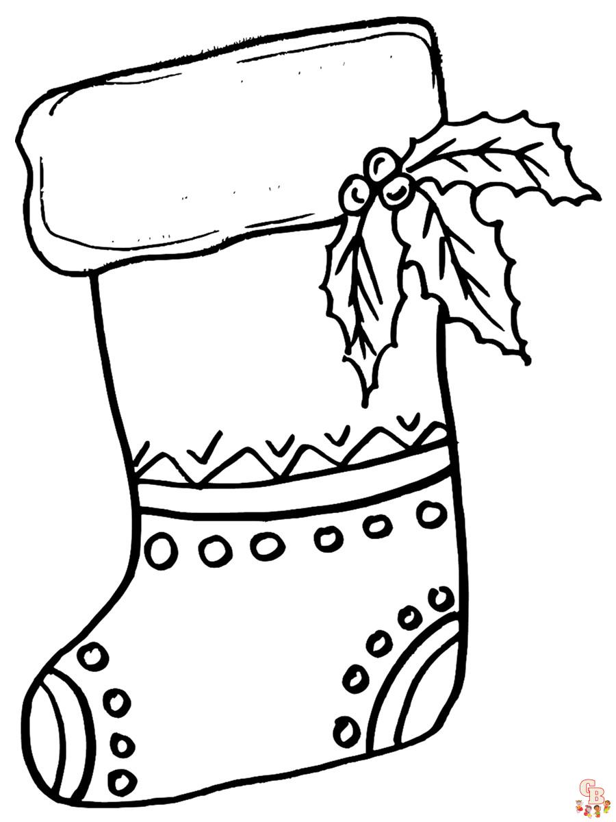 Coloriage Chaussette De Noel