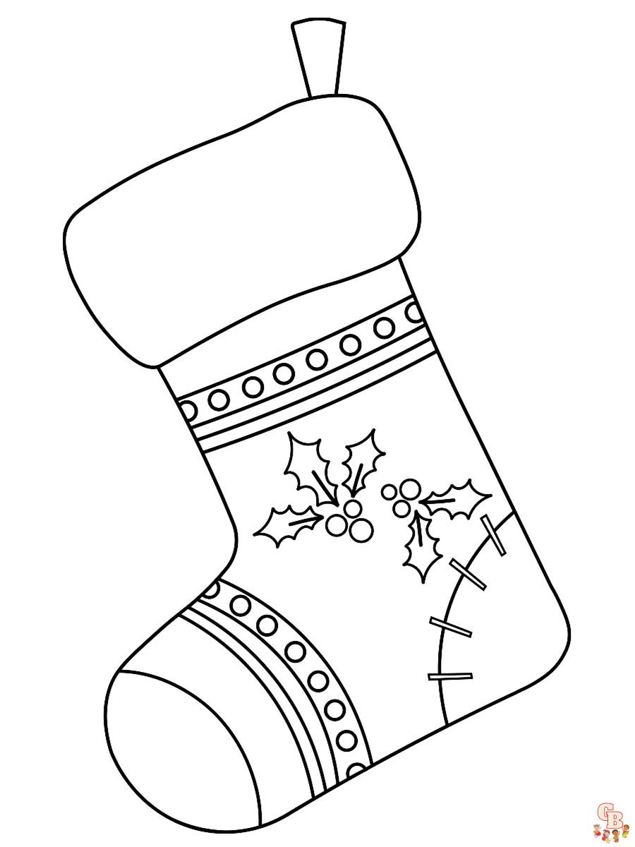 Coloriage Chaussette De Noel