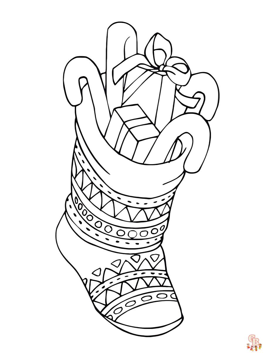 Coloriage Chaussette De Noel