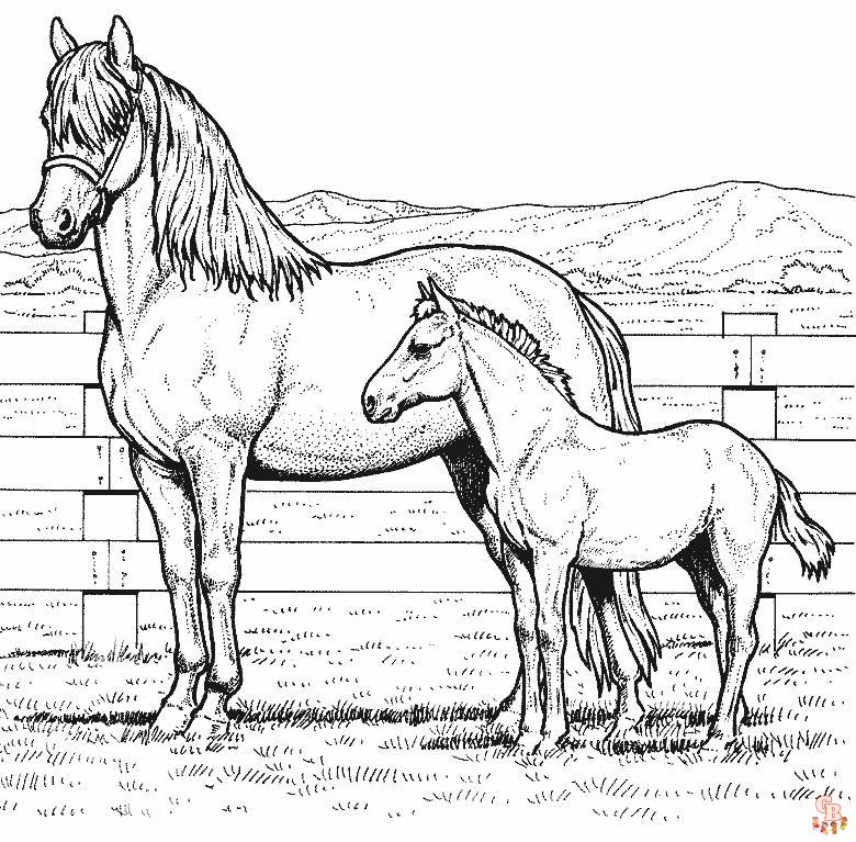 Coloriage Chevaux