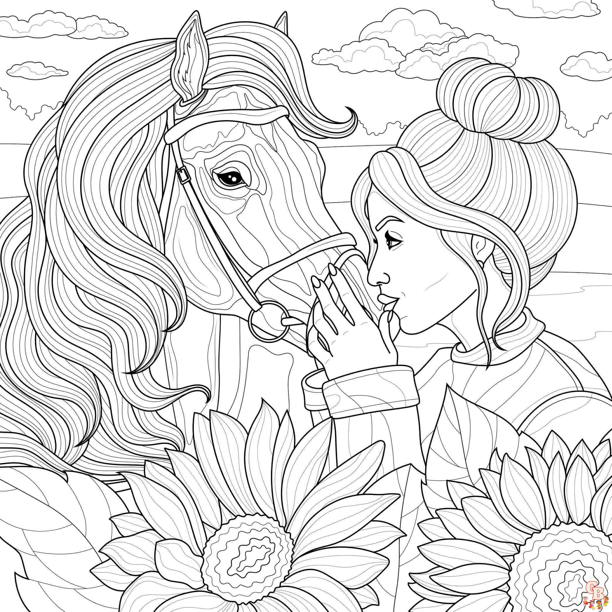 Coloriage Chevaux