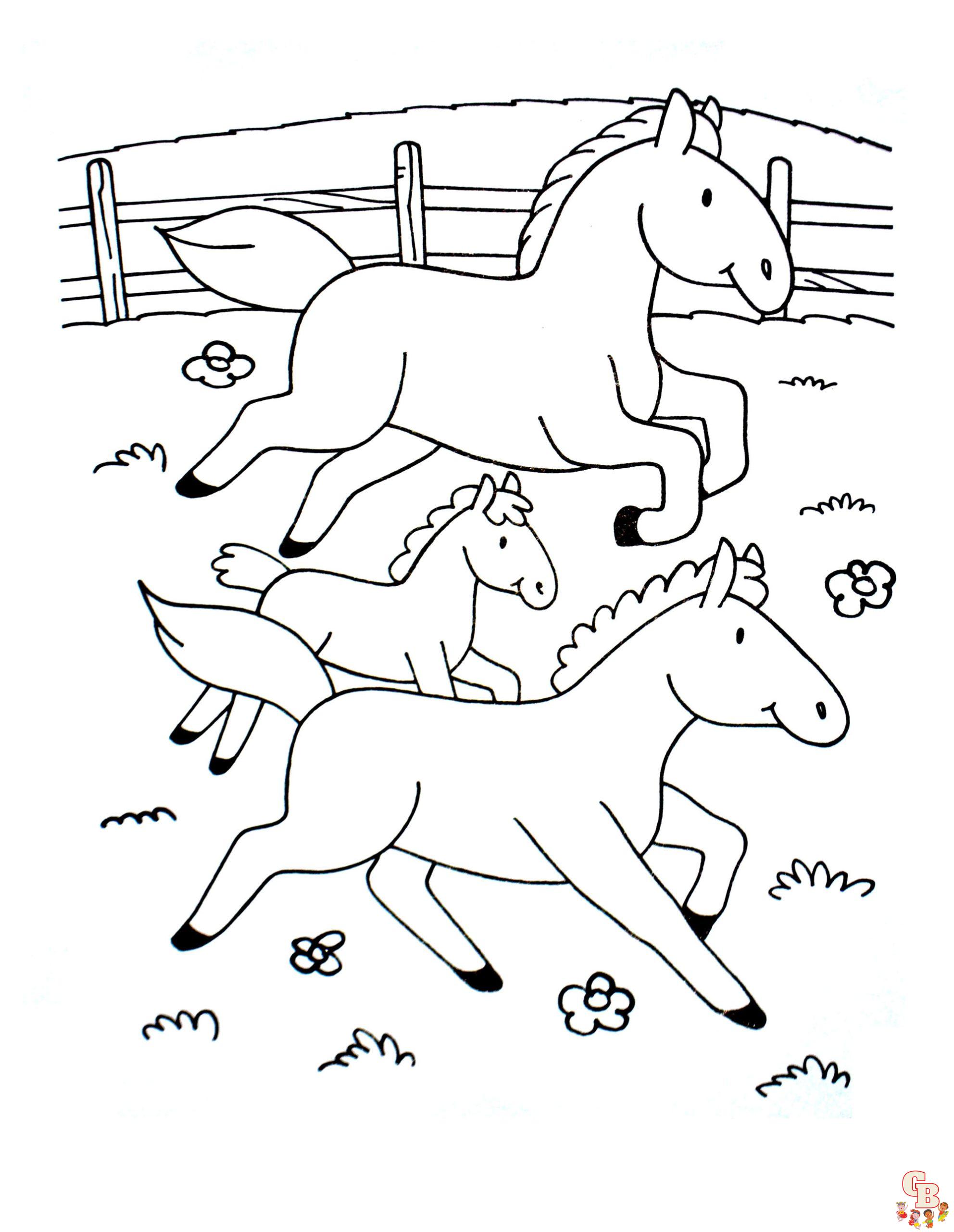 Coloriage Chevaux