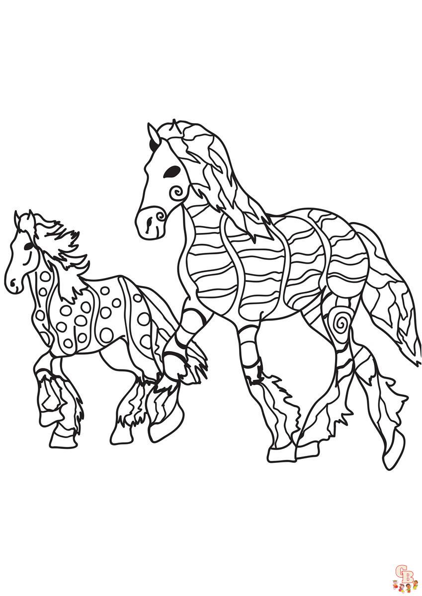 Coloriage Chevaux