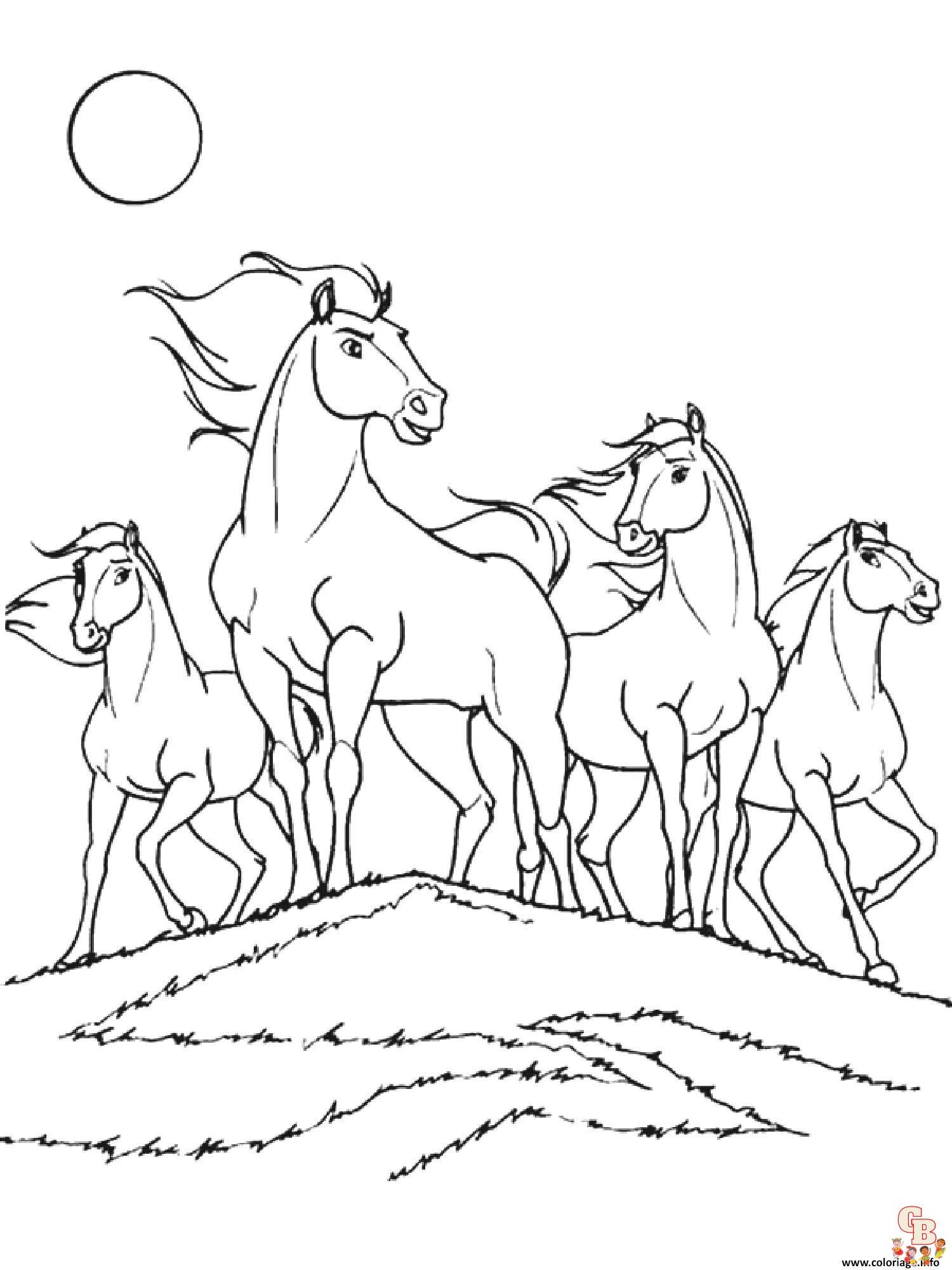 Coloriage Chevaux