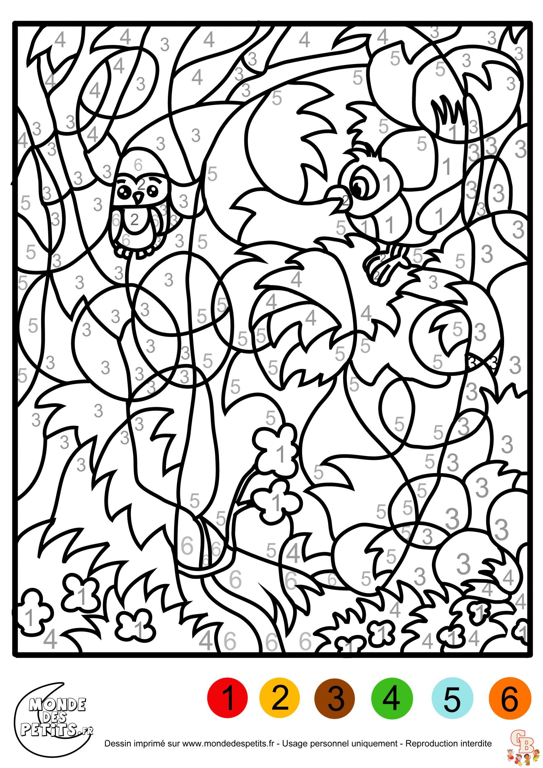 Coloriage Chiffres