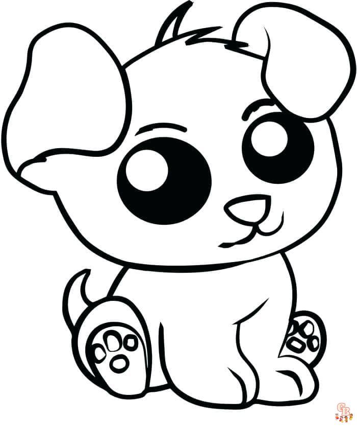 Coloriage Chiot