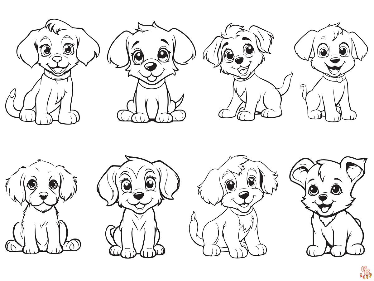 Coloriage Chiot