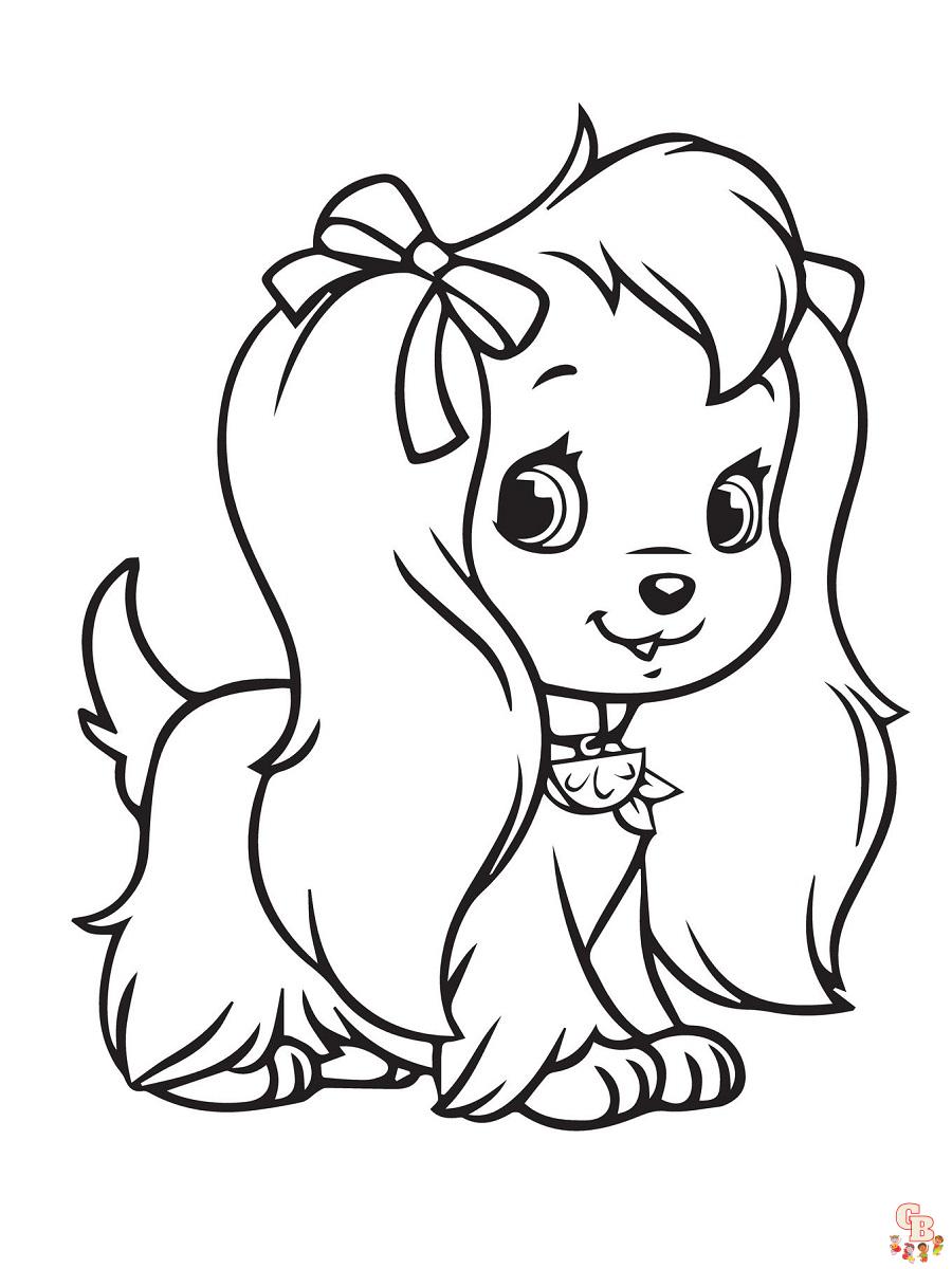 Coloriage Chiot