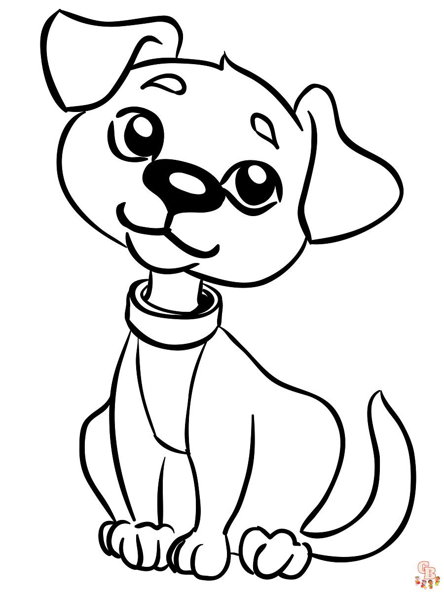 Coloriage Chiot