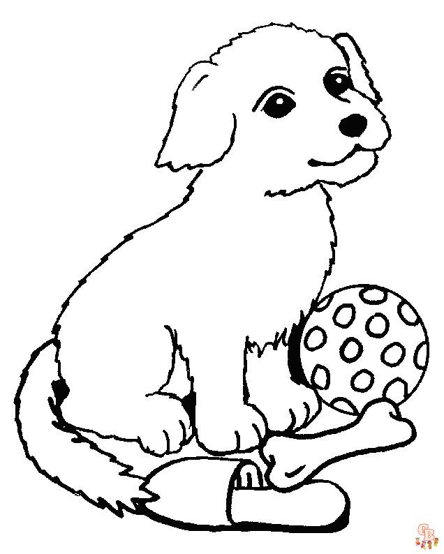 Coloriage Chiot