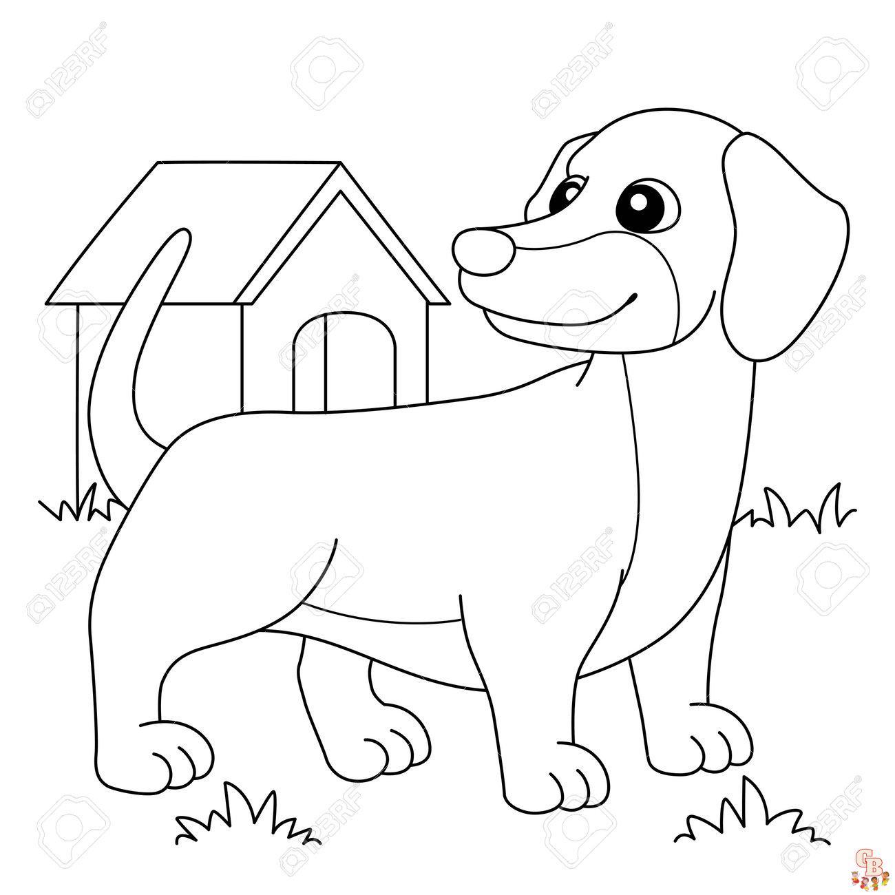 Coloriage Chiot