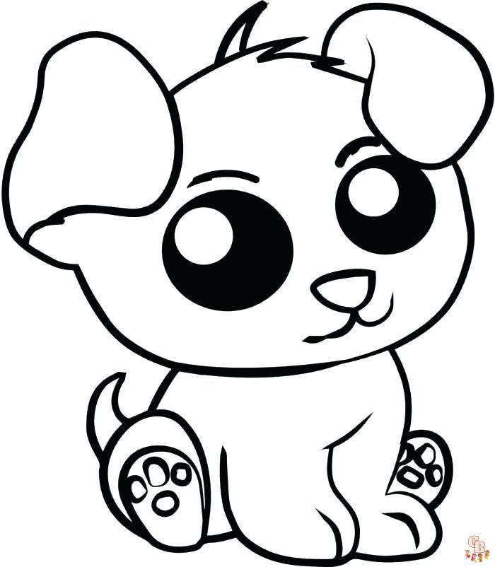 Coloriage Chiot