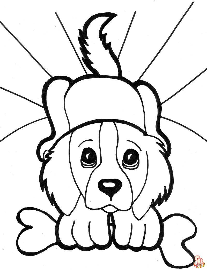 Coloriage Chiot