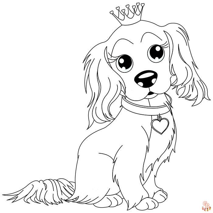 Coloriage Chiot