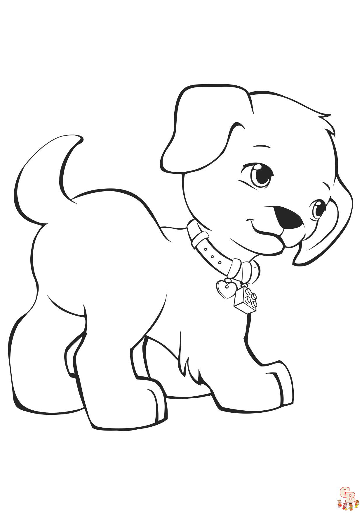 Coloriage Chiot