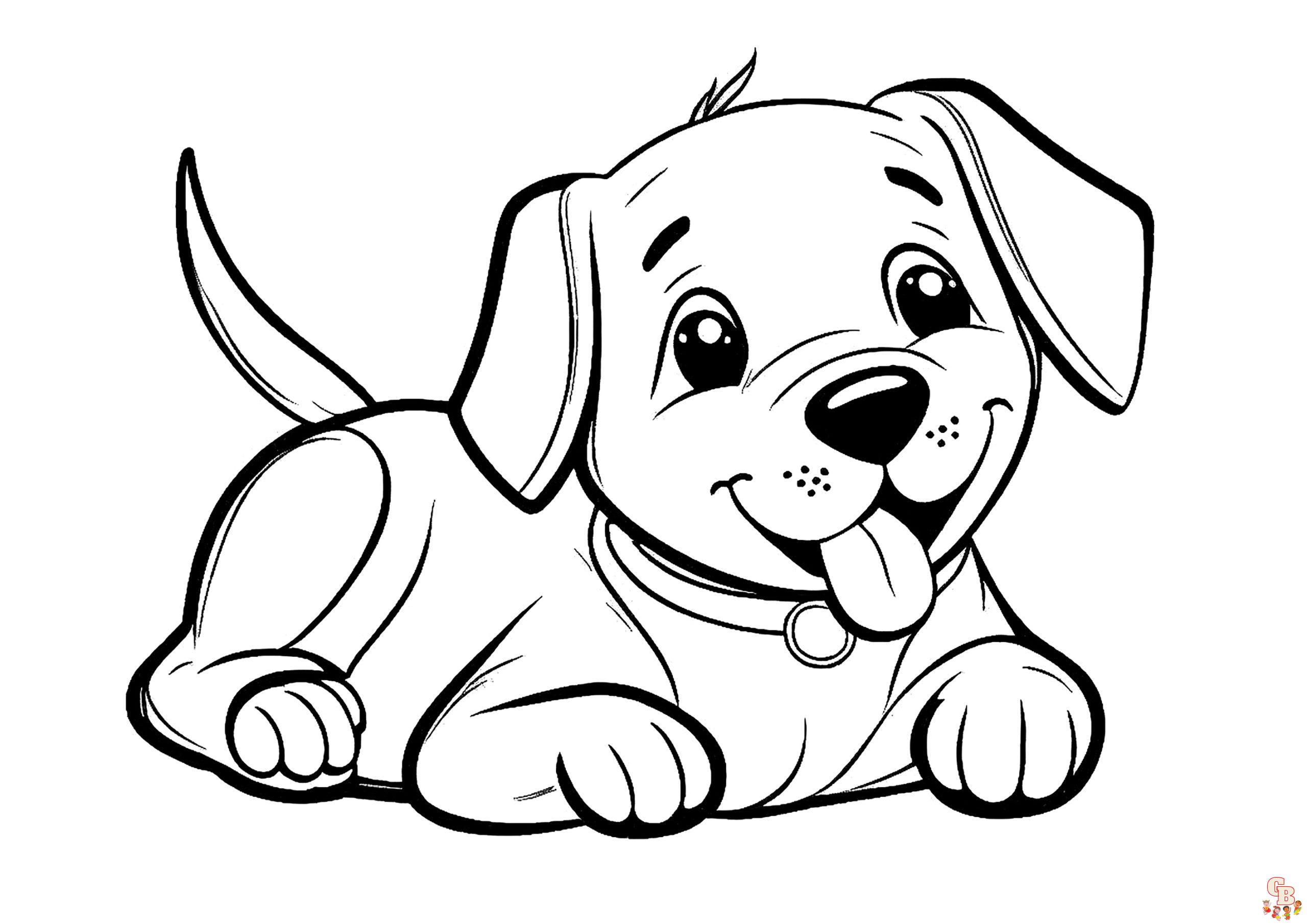 Coloriage Chiot