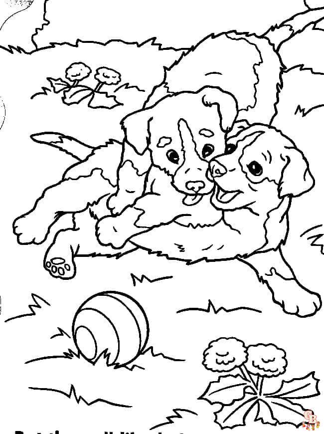 Coloriage Chiot