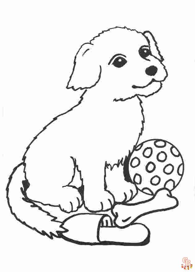 Coloriage Chiot