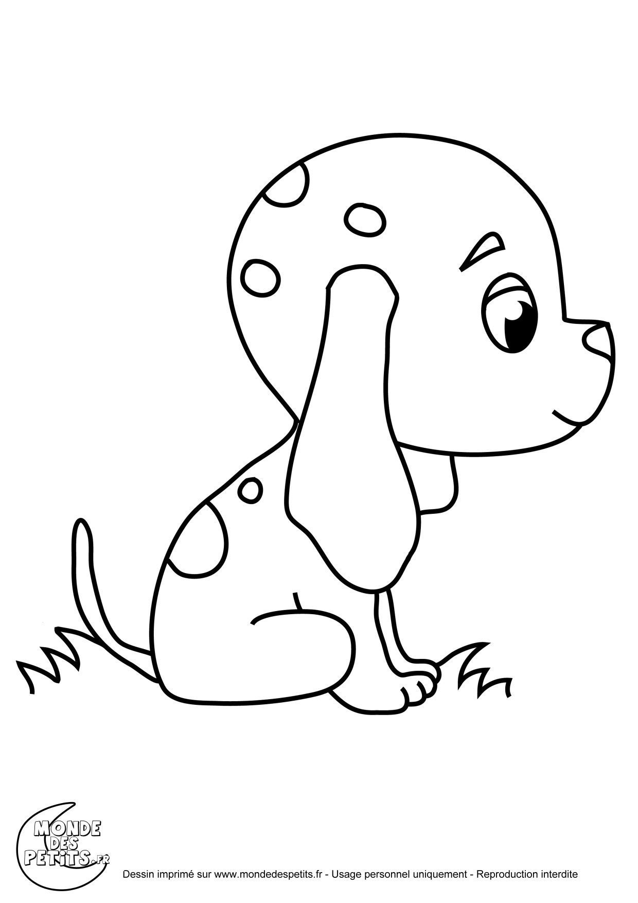 Coloriage Chiot