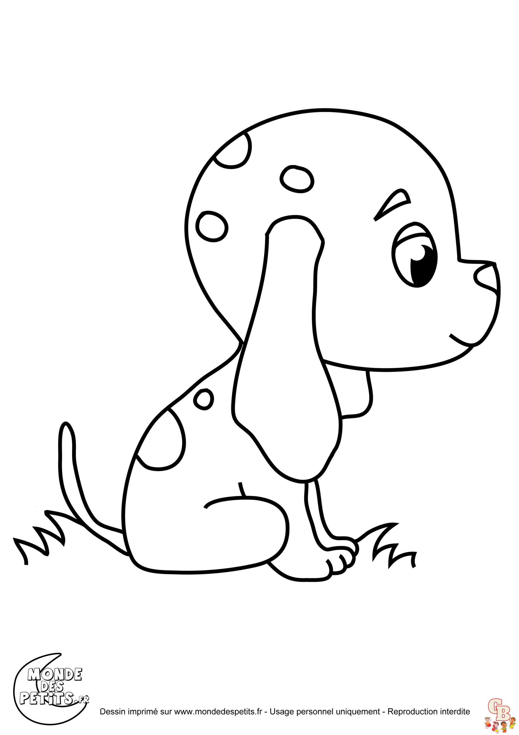 Coloriage Chiot