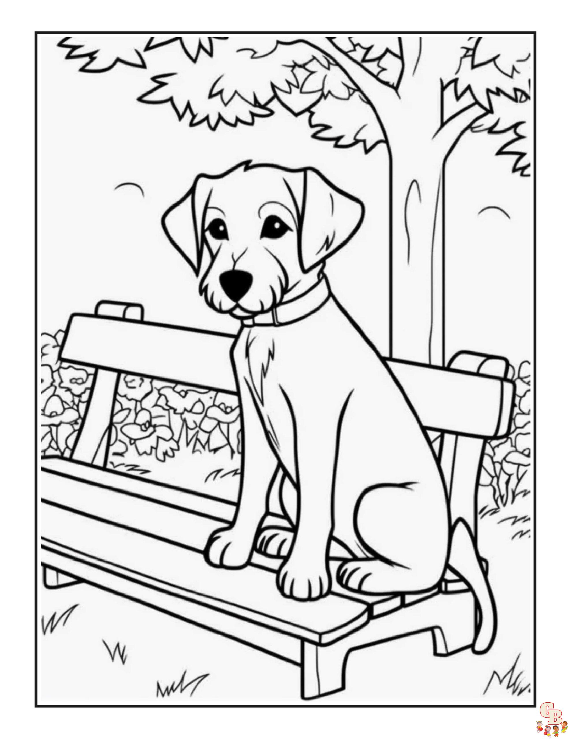 Coloriage Chiot