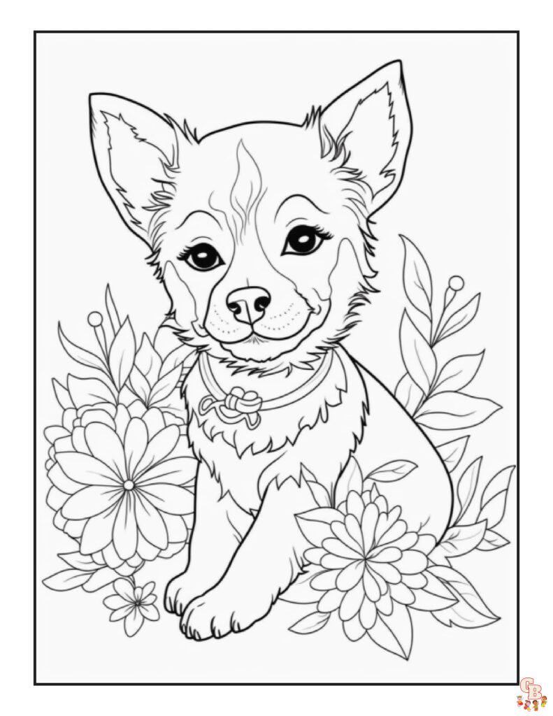 Coloriage Chiot