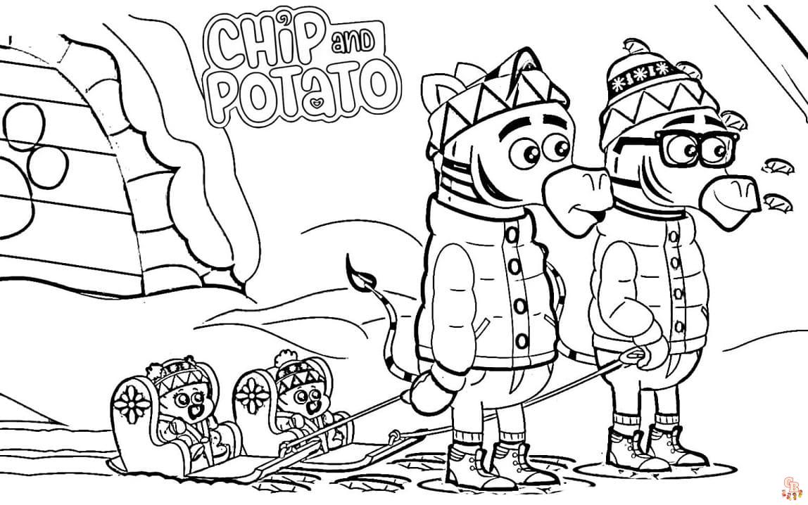 Coloriage Chip Et Patate