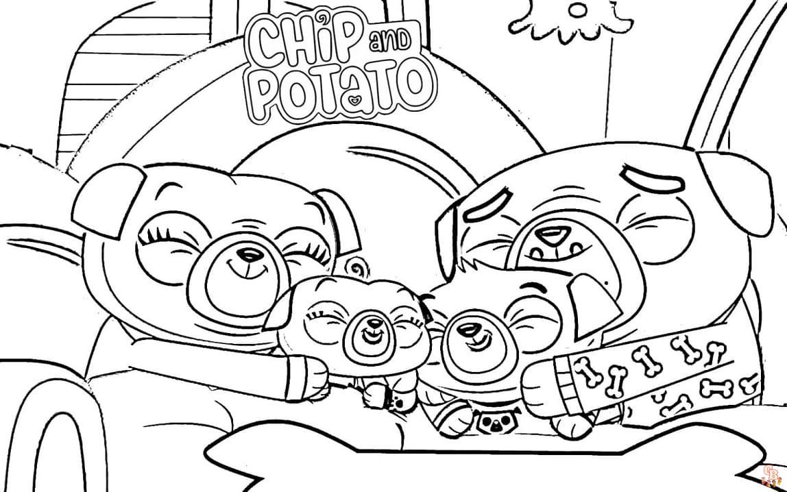 Coloriage Chip Et Patate