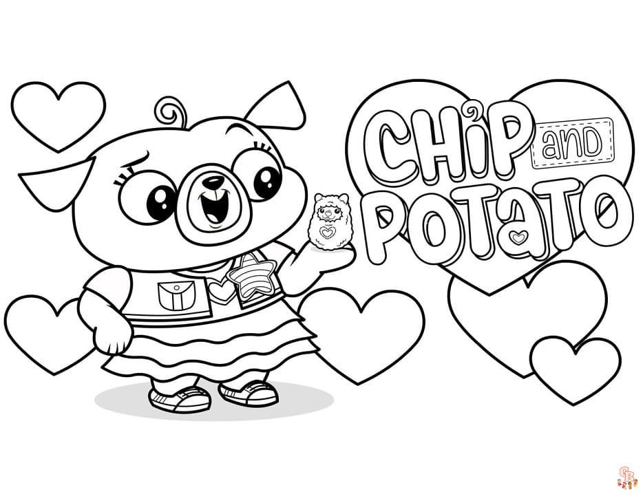 Coloriage Chip Et Patate