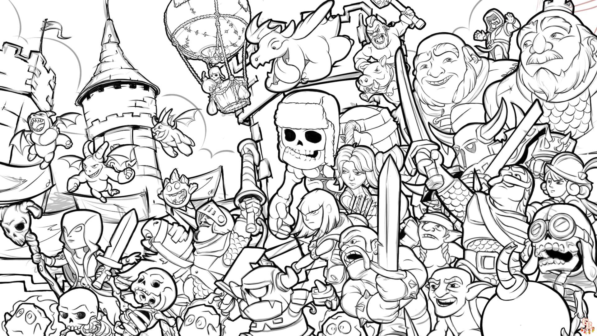 Coloriage Clash Royale