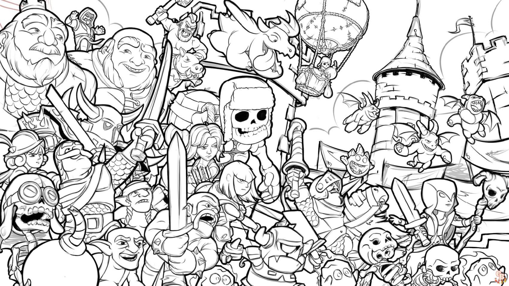 Coloriage Clash Royale