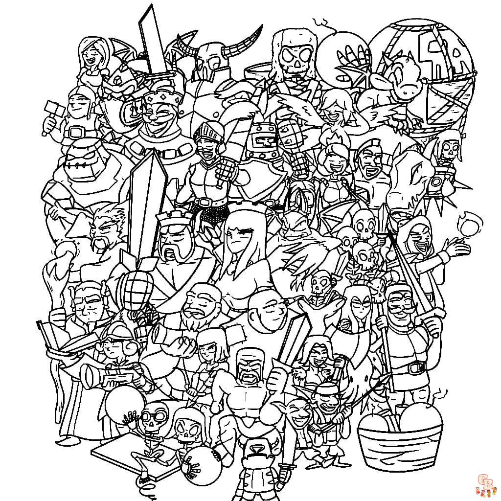 Coloriage Clash Royale