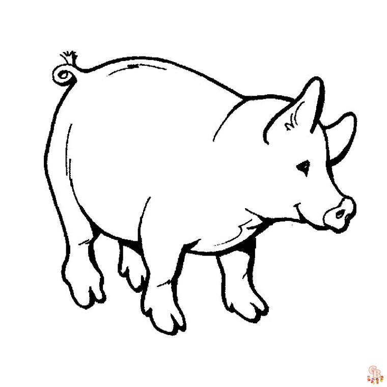 Coloriage Cochons