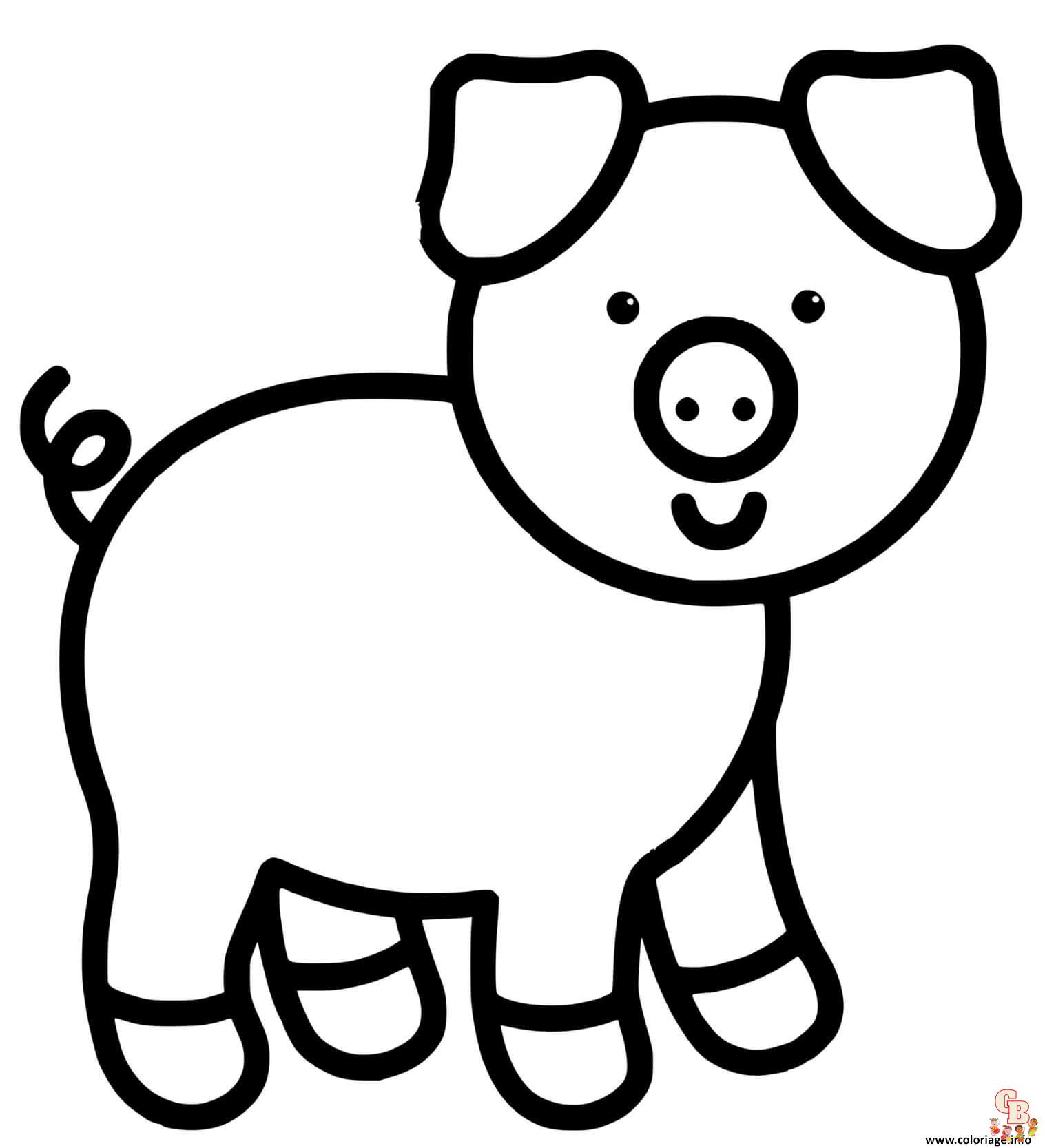 Coloriage Cochons