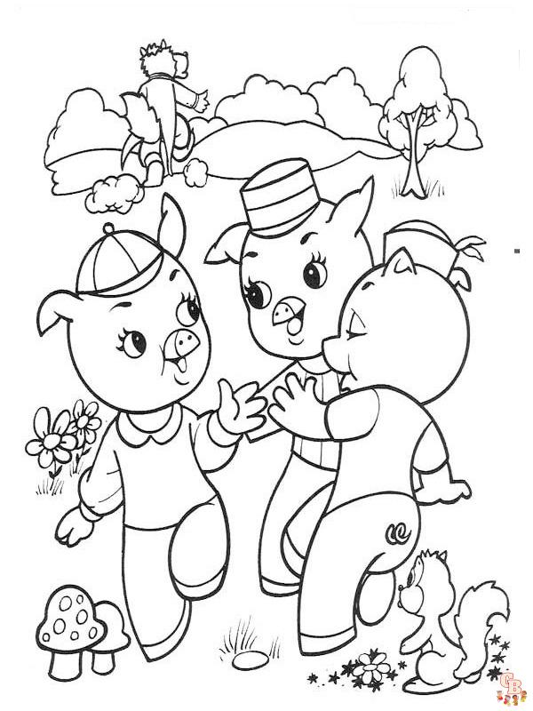 Coloriage Cochons