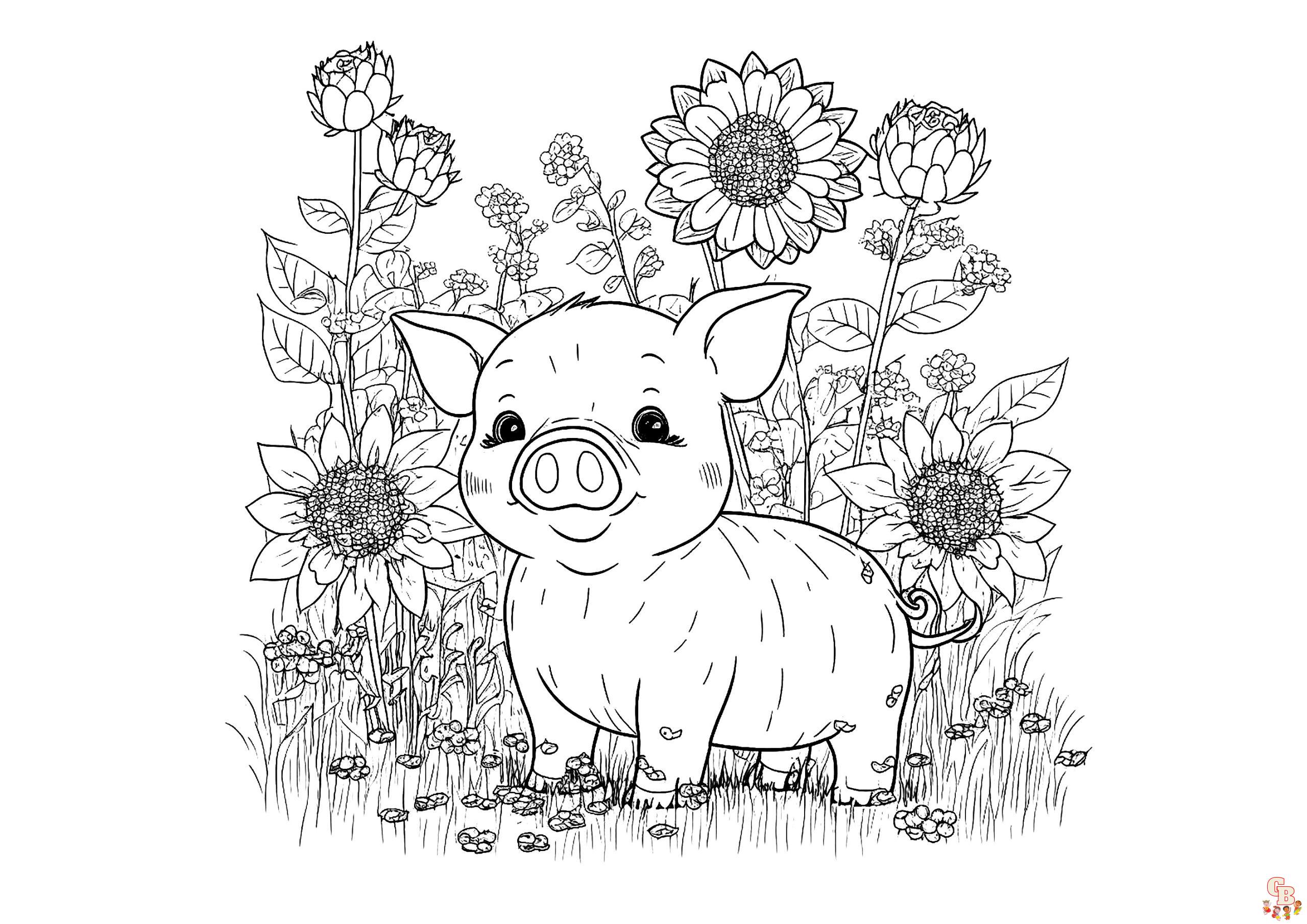 Coloriage Cochons