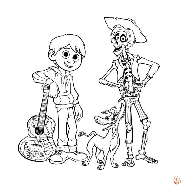 Coloriage Coco Disney