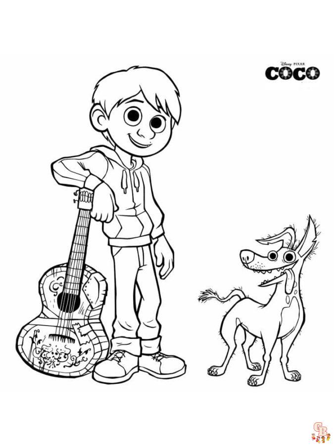 Coloriage Coco Disney