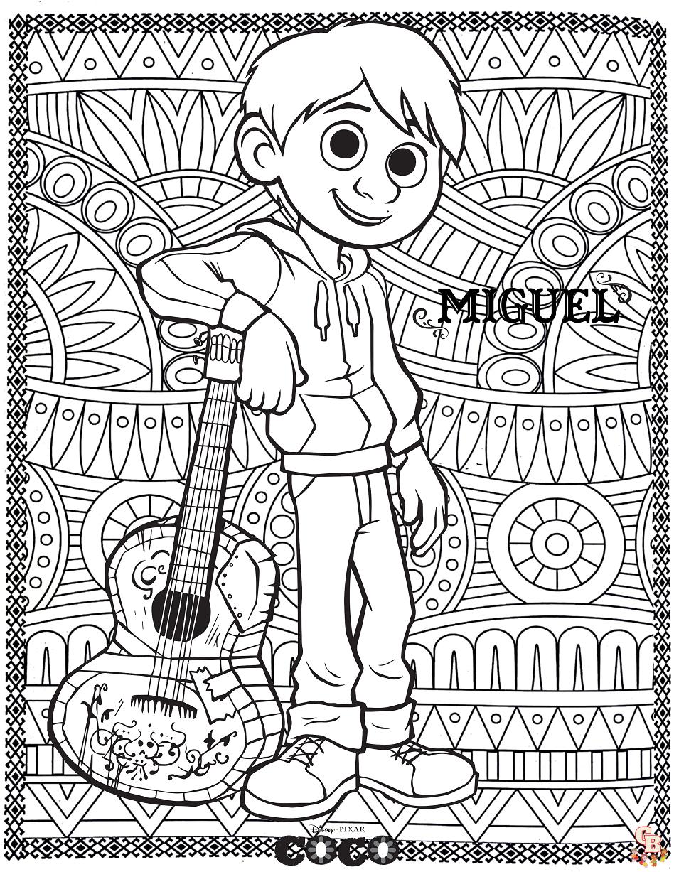 Coloriage Coco Disney