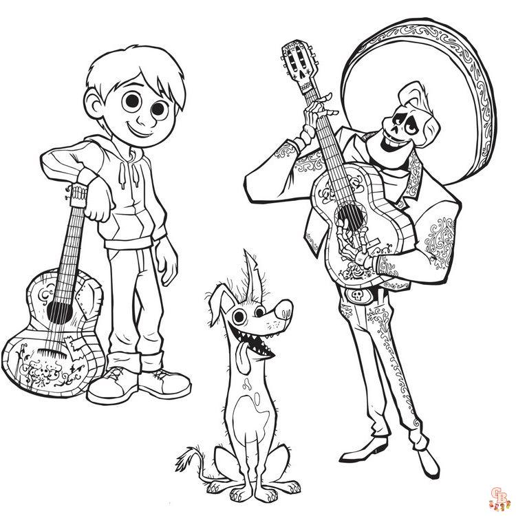 Coloriage Coco Disney