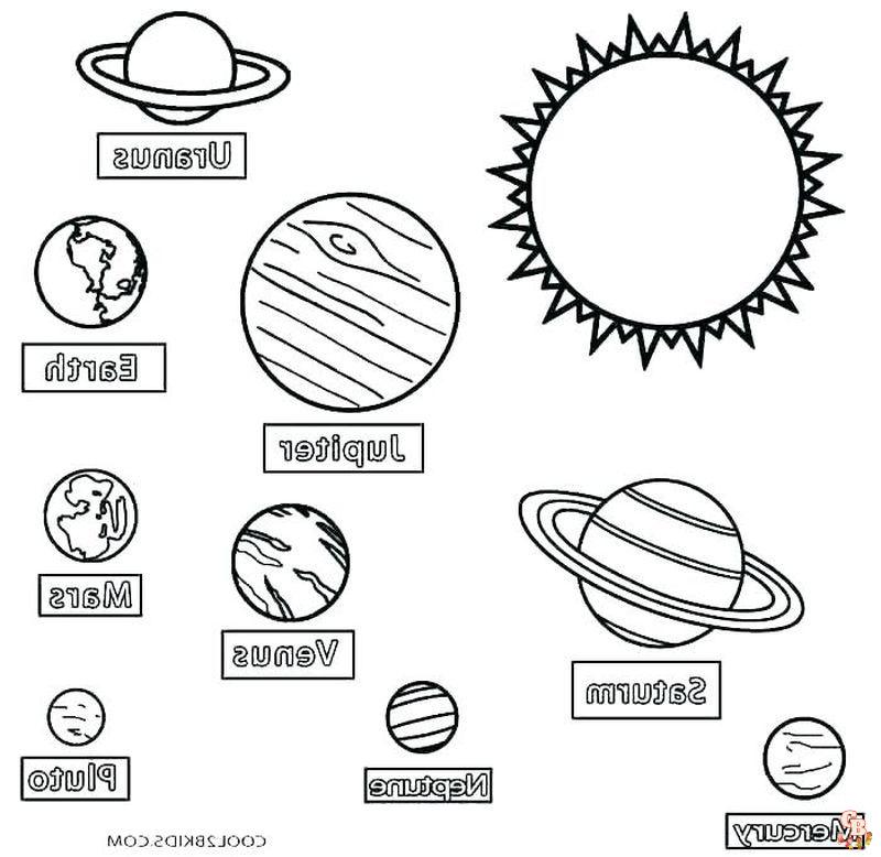 Coloriage Cometes