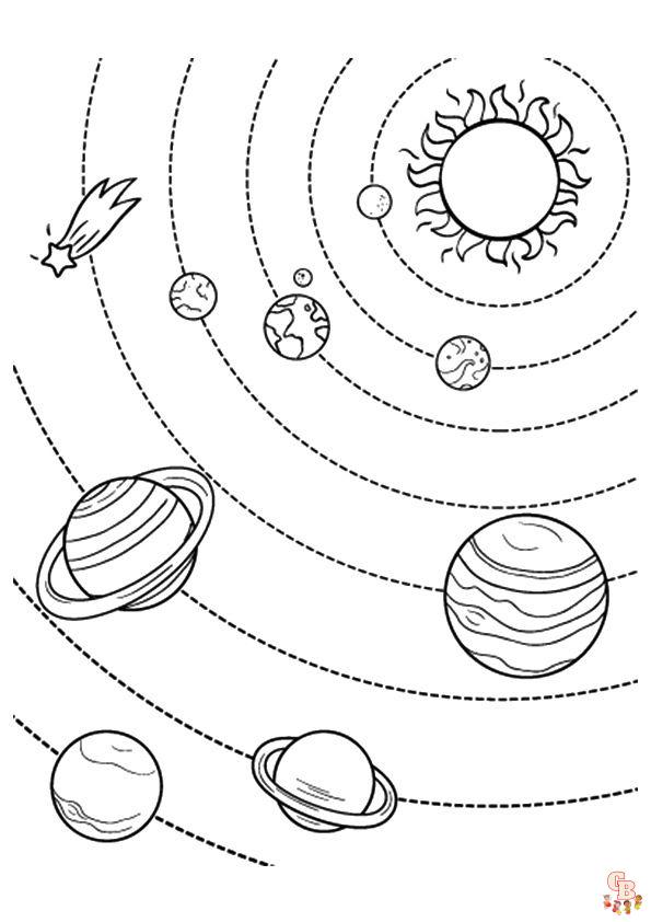 Coloriage Cometes