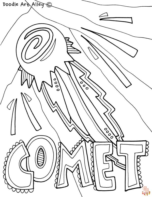 Coloriage Cometes