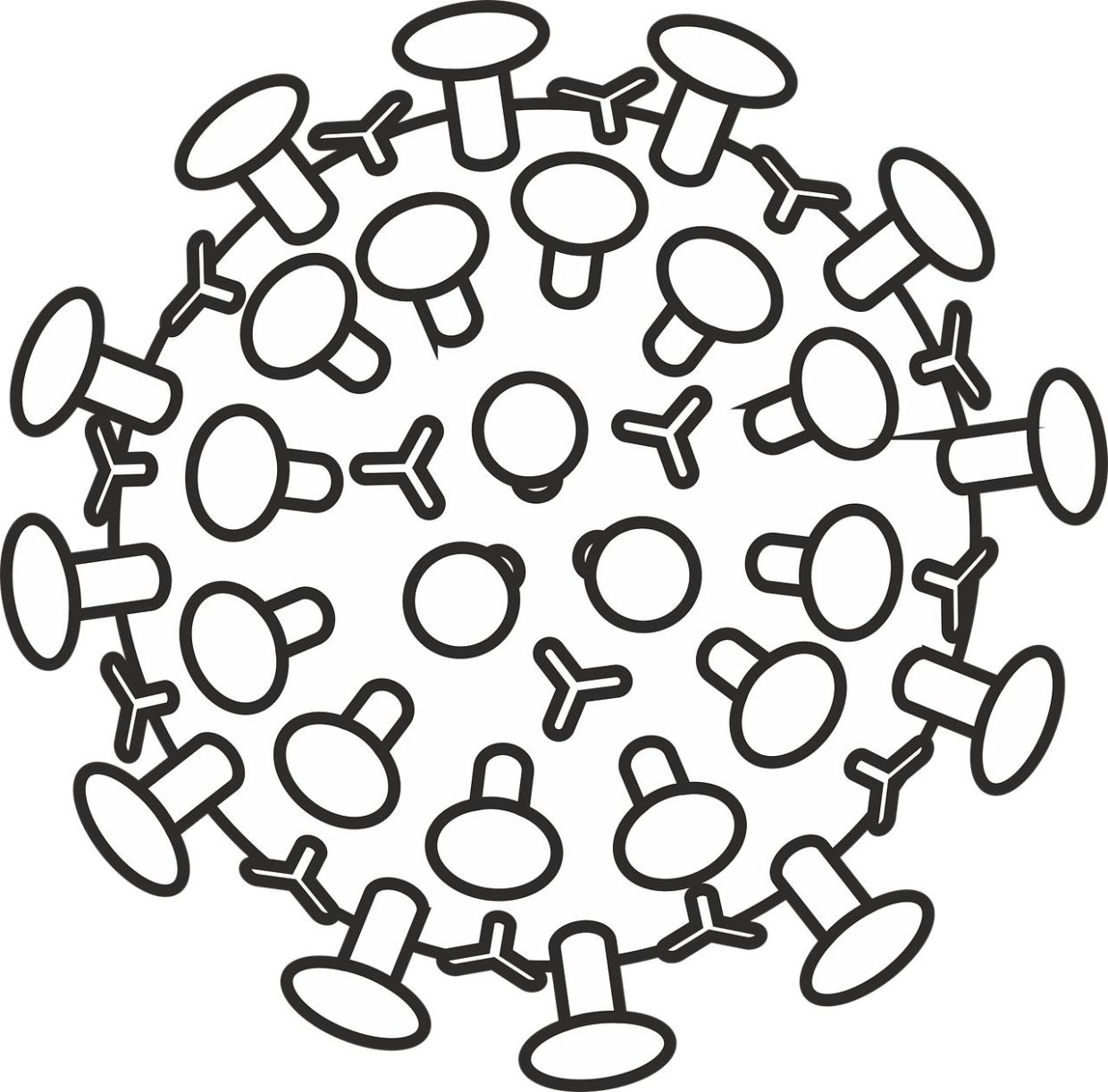 Coloriage Covid Coronavirus