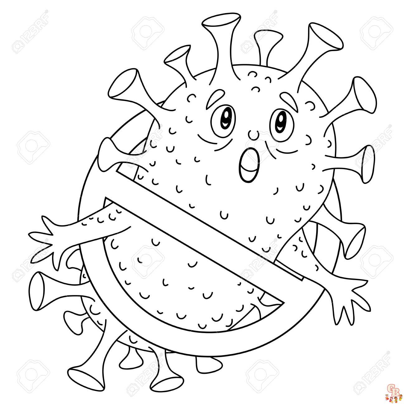 Coloriage Covid Coronavirus