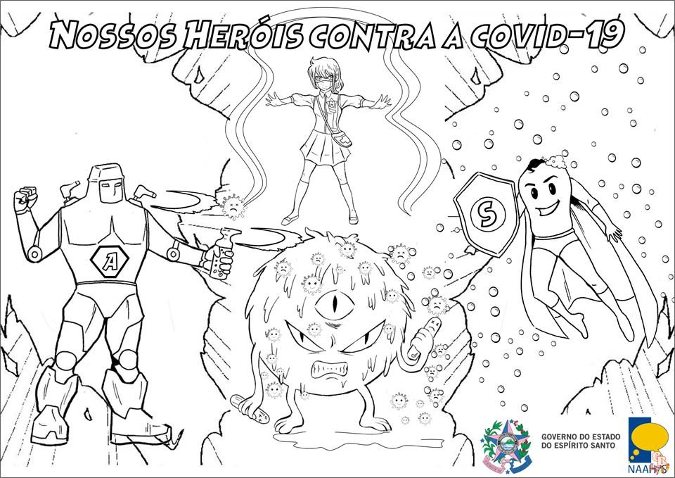 Coloriage Covid Coronavirus